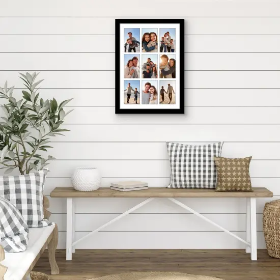 Americanflat 14x20 Collage Picture Frame - Fits Nine 4x6 Photos or One 14x20 Photo {11}