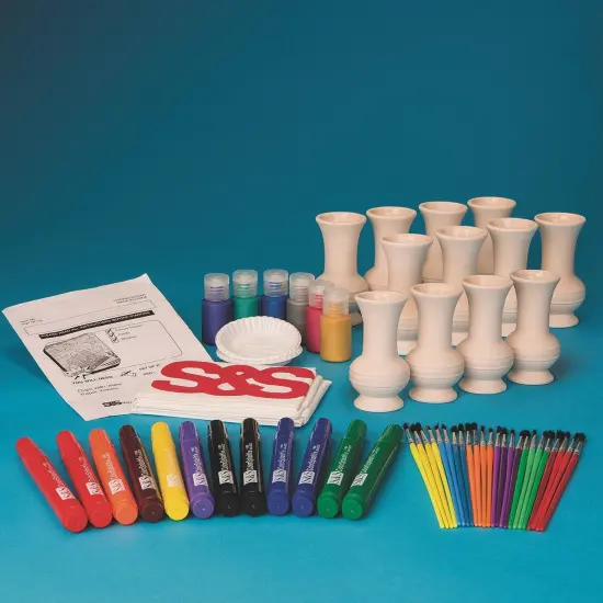 Bisque Flower Vases Craft Kit (Pack of 12) {3}