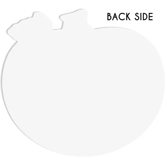 50 Pack Thankful for Table Place Cards, Thanksgiving Pumpkin Cutouts for Dinner and Party Orange {5}