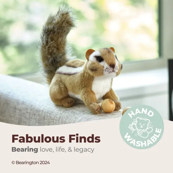 Bearington Collection Chippie Plush Chipmunk Stuffed Animal, 7 Inch, For Ages 1-14 Multicolor {3}