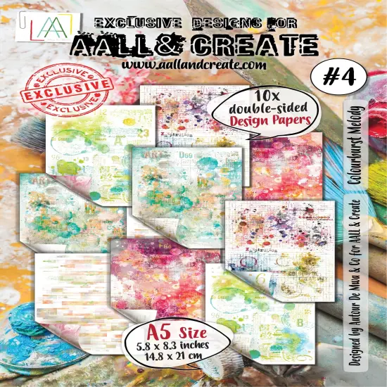 AALL And Create Double-Sided Cardstock A5-Colourburst Melody {1}