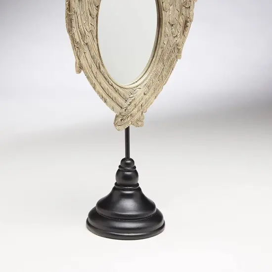 AA Importing Wings Design Mirror, Gold Finish {4}