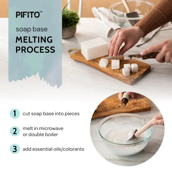 Pifito Goats Milk Melt and Pour Soap Base │ Bulk Premium 100% Natural Glycerin Soap Base │ Luxurious Soap Making Supplies {11}