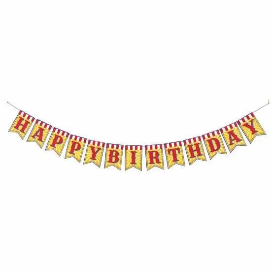 Carnival Happy Birthday Garland {3}