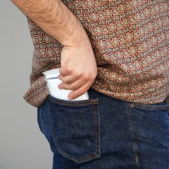 50 Pack Disposable Rain Ponchos for Adult, Bulk Emergency Ponchos with Hood, Individually Wrapped Raincoats (One Size) Clear {3}