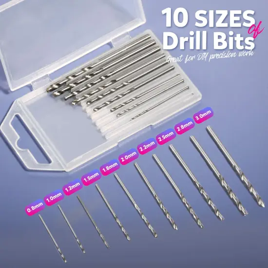 LEOBRO Hand Drill, Pin Vise Hand Drill for Jewelry Making, Mini Drill with Small Drill Bits, Drill Press Vise, 210pcs Keychain Making Supplies, Resin Tools for Jewelry Keychains Miniature Crafts {2}