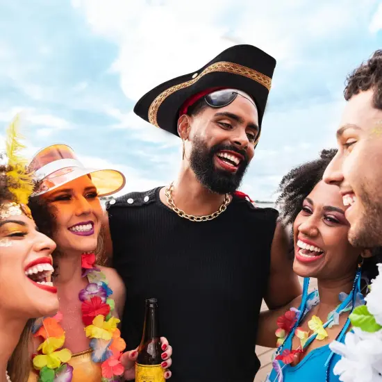 Juvale Adult Tricorn Pirate Hat with Feather for Halloween Outfit - Black Pirate Hat for Colonial Revolutionary History Theme Birthday & Halloween Party Costume 15 x13 x 3.5 In {3}