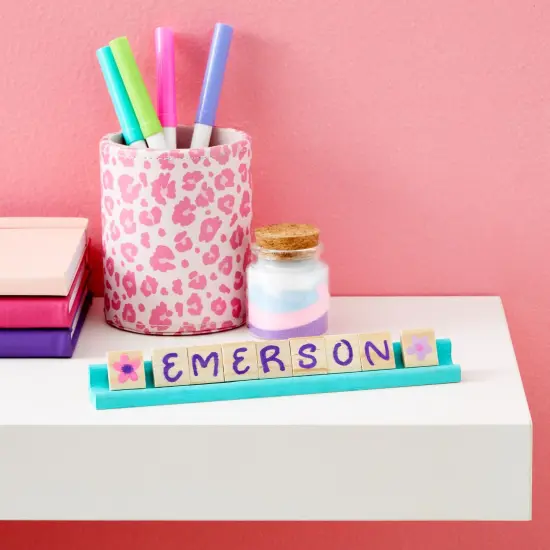 12 Pack Wooden Letter Racks for Scrabble Tiles Pieces, Replacement Game Tray Holders for Crafts (7.5 x 0.75 x 0.85 in) {2}