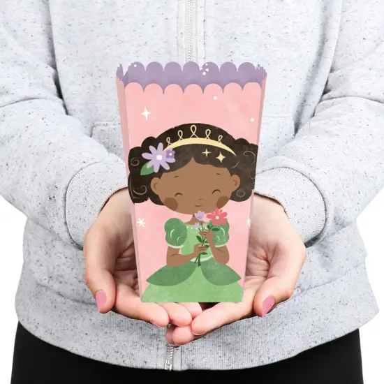 Big Dot of Happiness Princess Popcorn Boxes, Assorted Princess Birthday Party Favor Popcorn Treat Boxes - Set of 12 {5}