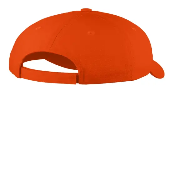 Port & Company&reg; Six Panel Unstructured Twill Cap Orange {2}