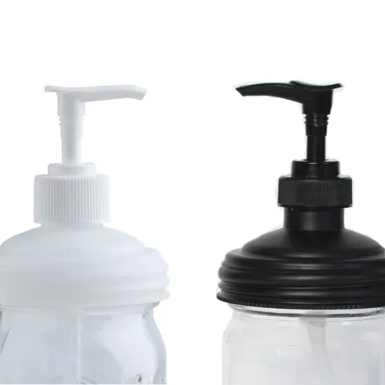 reCAP Mason Jar Pump Lid Soap and Condiment Dispenser, Regular Mouth, Made in the USA, Leak-proof, Freezer-proof {2}