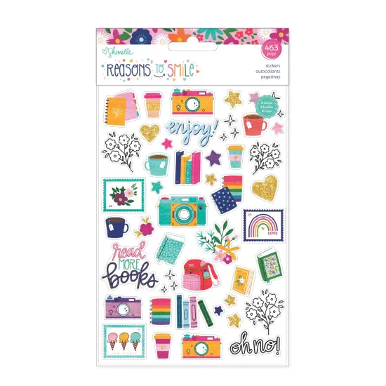 Shimelle Reasons To Smile Sticker Book-8 Sheets {1}