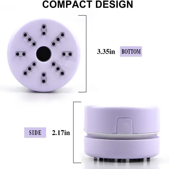 Diamond Tools, Diamond Accessories for Diamonds, Desk Vacuum Cleaner Mini, Hand-Held Vacuum Cleaner for Painting Lover (Purple) {2}