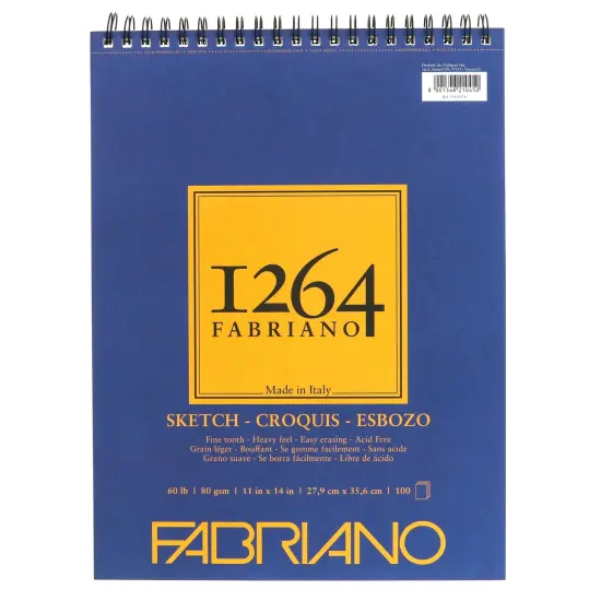 Fabriano 1264 Sketch Pad, 60 lb, 100 Sheets {1}