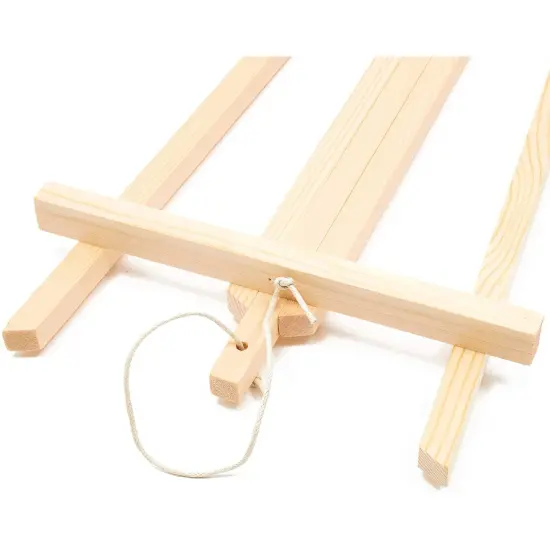 Wooden Mini Easel Stand for Desk or Tabletop (9 x 13.5 Inches, 24 Count) Brown {6}