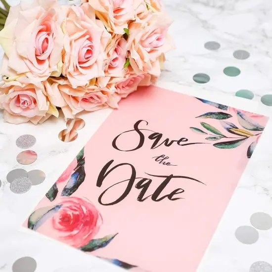 50 Sheets 8.5 x 11 in Vellum Paper - 100GSM Printable Tracing Paper for Invitation, Tracing, Sketching - Blush Pink {3}