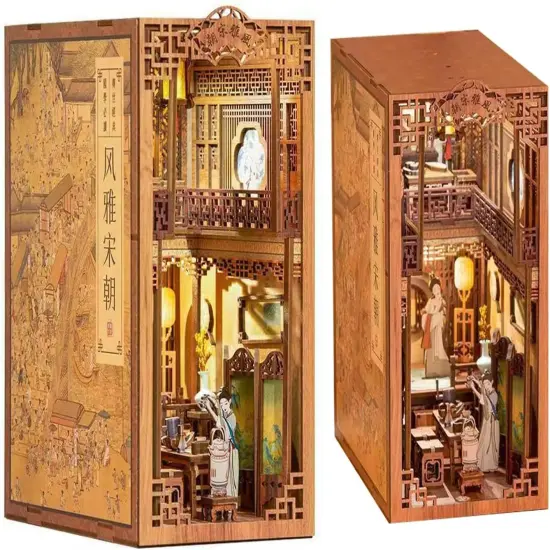 Book Nook Wizardi Miniature - Elegant Song Dynasty Roombox Kit {1}