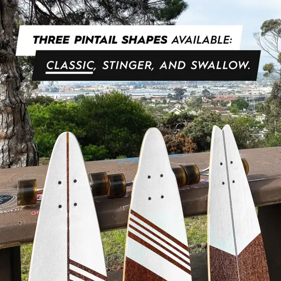 Magneto 40-inch Pintail Cruiser Longboard Skateboard - Hard Maple Core Long Board Deck - Ideal for Commuting, Cruising, Carving - Suitable for Kids Ages 3-14 (Classic) Multicolor {7}