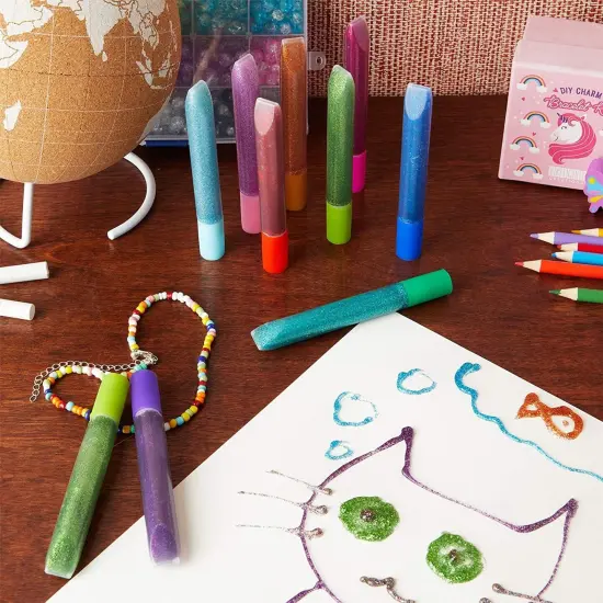 Bright Creations 100 Pack Glitter Glue Pens - 0.35 Oz Rainbow Set for Arts & Crafts Projects, Slime Supplies and Scrapbooking, Cards (20 Metallic Colors) Multicolor {3}