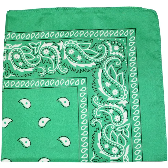 Qraftsy Paisley Cotton Non Fading Print Bandanas - Bulk Lot - 35 Pack {1}