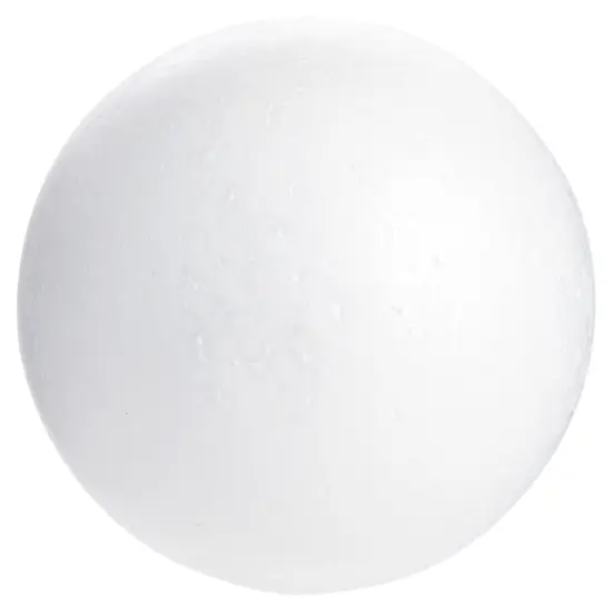 5 Inch Foam Balls for Crafts - 4 Pack Solid Round White Polystyrene Spheres for Ornaments, DIY Projects, Craft Modeling {7}