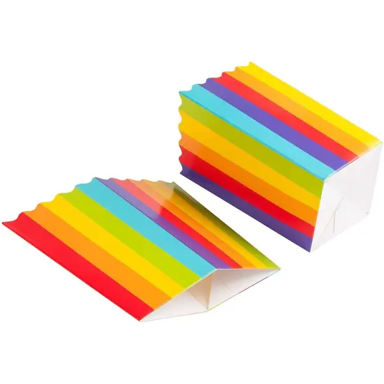 Mini Rainbow Popcorn Party Favor Boxes (100 Pack) {4}