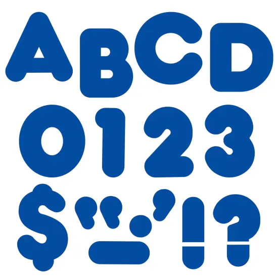 Royal Blue 4" Casual Uppercase Ready Letters&reg; {1}