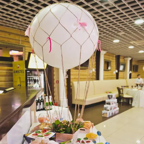 9pcs White Giant Balloons Latex {3}