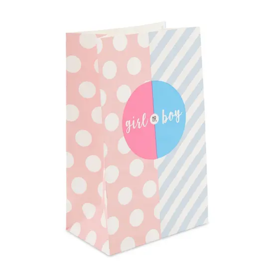 36 Pack Boy or Girl Goodie Bags for Baby Gender Reveal Party Supplies (5.2 x 8.7 x 3.3 In) {4}