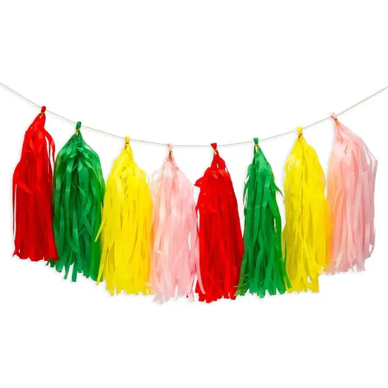 47 Piece 1st Birthday Decorations for Girls, One in a Melon Banner, #1 and Watermelon Balloons, Latex Balloons, Cake Topper, and Paper Tassels Multicolor {7}