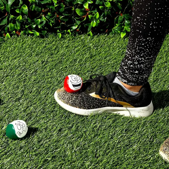 Juggling Balls, Kick Sack Bean Bags with 4 Funny Face Designs (12 Pack) {3}