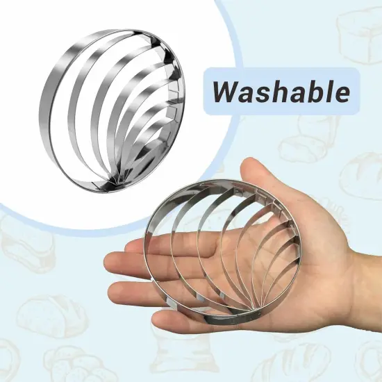 Concha Cutter Mexican Bread Mold - Conchas Stamp 4.1IN,Marranitos Cookie Cutter,Cookie Cutter Mexican Kitchen Accessories,Marcador De Conchas De Pan Mexicano {4}