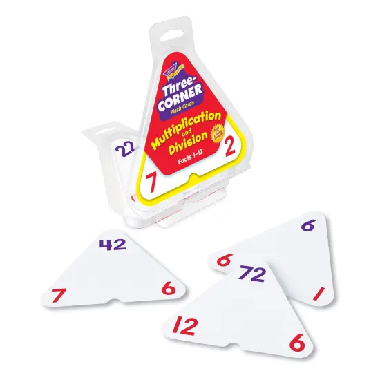 Multiplication and Division Three-Corner&reg; Flash Cards {4}