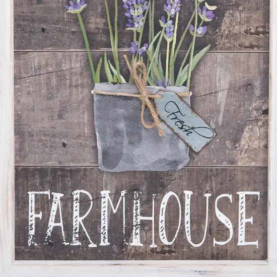 9.5" x 1" x 18.75" Lavender Welcome To Our Farmhouse Spring Wall Art Decor {4}