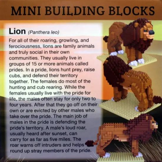 Mini Building Blocks - Lion {2}
