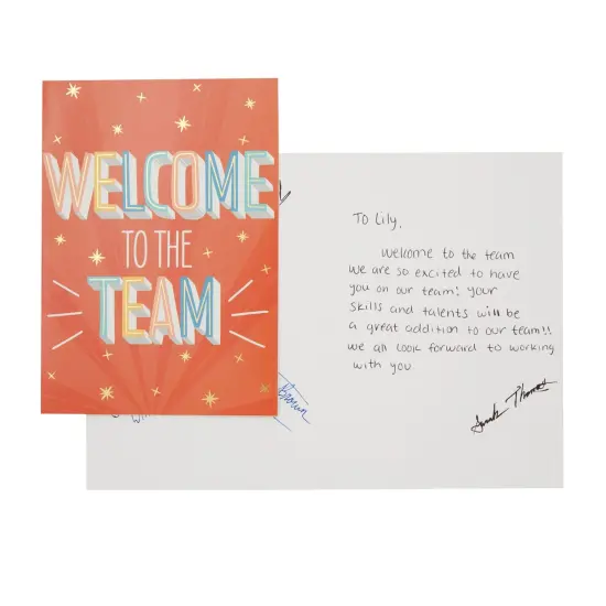 36 Pack Blank Welcome to the Team Cards with Envelopes, Employee Appreciation Gifts (5 x 7 In) Red {3}