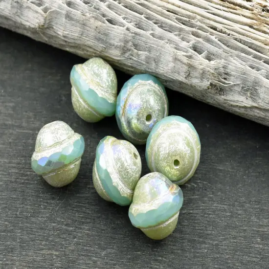 Picasso Beads - Czech Glass Beads - Saturn Beads - Chunky Beads - Large Glass Beads - 6x8mm - 8x10mm - 10x12mm {5}