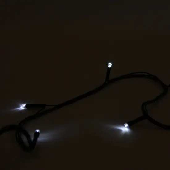 Perfect Holiday 100 LED String Lights Waterproof Outdoor Flashing White {3}