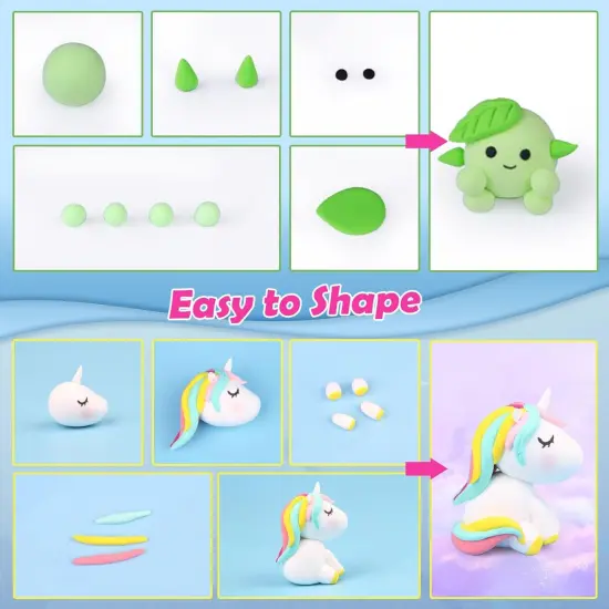 Air Dry Clay 150 Colors, Modeling Clay for Kids, DIY Molding Magic Clay for with Tools, Toys Gifts for Age 3 4 5 6 7 8+ Years Old Boys Girls Kids {4}