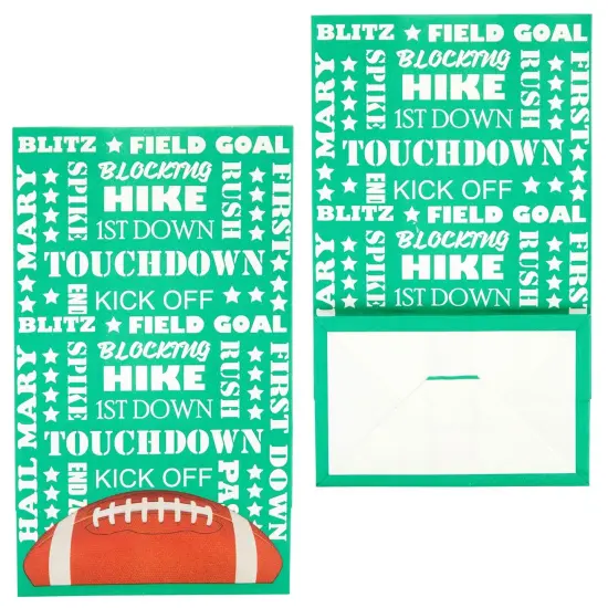 Juvale 36 Pack Football Party Favor Bags - Football Gift Bags for Treats, Snacks, and Goodies for Boys - Ideal for Kids Rugby Team and Sports Birthday Party Supplies (5.3 x 8.7 x 3.3 in) {7}