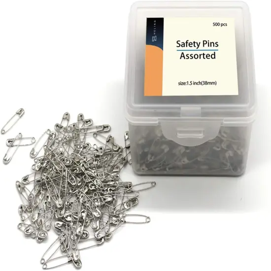 1.5Inch/38mm Safety Pins Bulk (38mm-500pcs) {3}