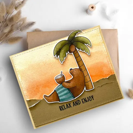 Creative Expressions Jane's Doodles Clear Stamp 6"X8"-Good Vibes {4}