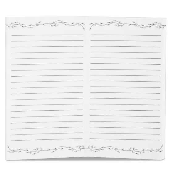 6-Pieces Wedding Vow Books, His and Hers Cards with Envelopes for Bridal Shower, Ceremony, Officiant, Engagement Gifts, Rose Gold Foil Design, 30 Pages Each {6}