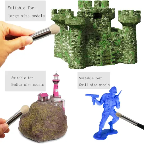 0 PCS Advanced Model Paint Brush for Tabletop Wargames Miniature Acrylic Watercolor Oil Painting {3}