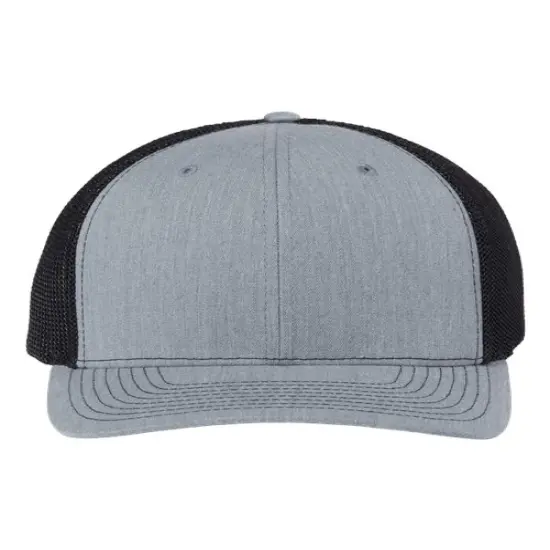 Richardson&reg; R-Flex Adjustable Trucker Cap Heather Grey/ Black {1}