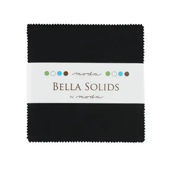 Black Bella Solids Charm Pack Precuts {1}
