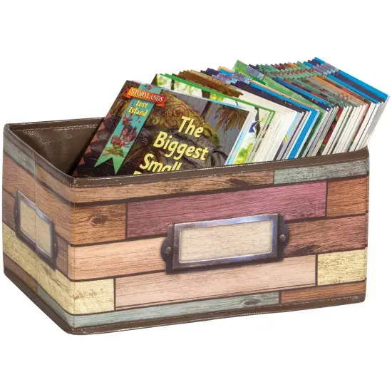 Reclaimed Wood Design Small Storage Bin {1}
