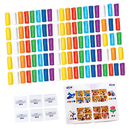 OKTO Color Dough Classpack &ndash; 96 Packs in 8 Colors (School Supplies) {2}