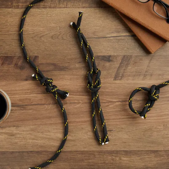 3/8 Inch x 100 Ft Diamond Braided Rope for Knot Tying Practice, Camping, Boats, Trailer Tie Down (Polyester) {4}