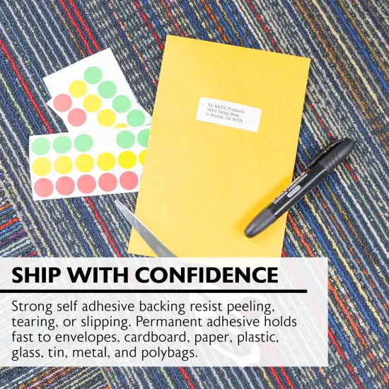 BAZIC White Address Labels 1" X 2 5/8" (300/Pack) {4}